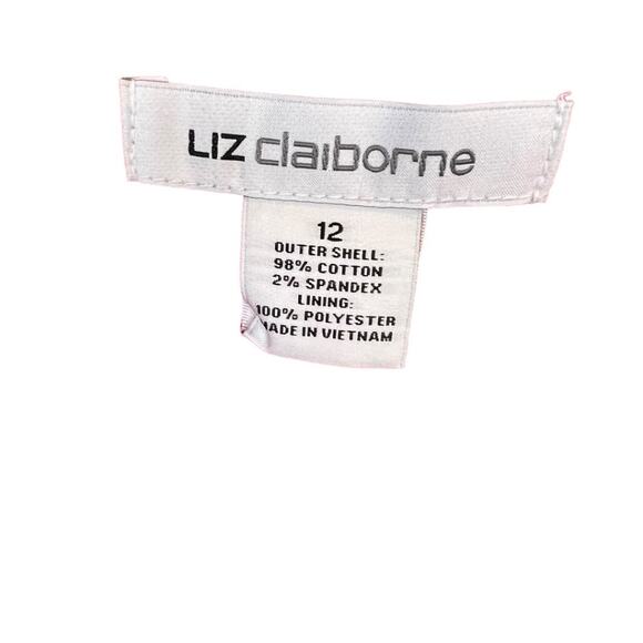 Liz Claiborne Women's Pencil Skirt Beach Rose Purple Pink White Stripe Sz 12 NWT - Picture 3 of 10